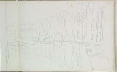 Poplar Trees on the River Epte by Claude Monet